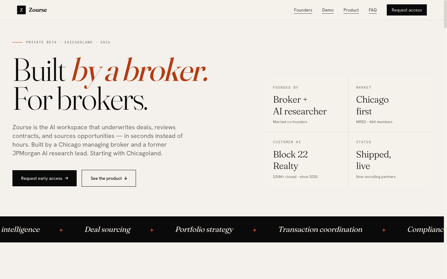 Screenshot of Zourse project